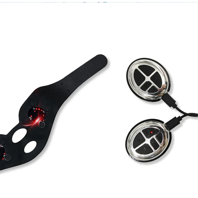 V-vormig afslankend gezichtsmasker EMS microstroom gezichtsmassager apparaat gezicht slanker kinlijn tillen aanscherping huidinstrument