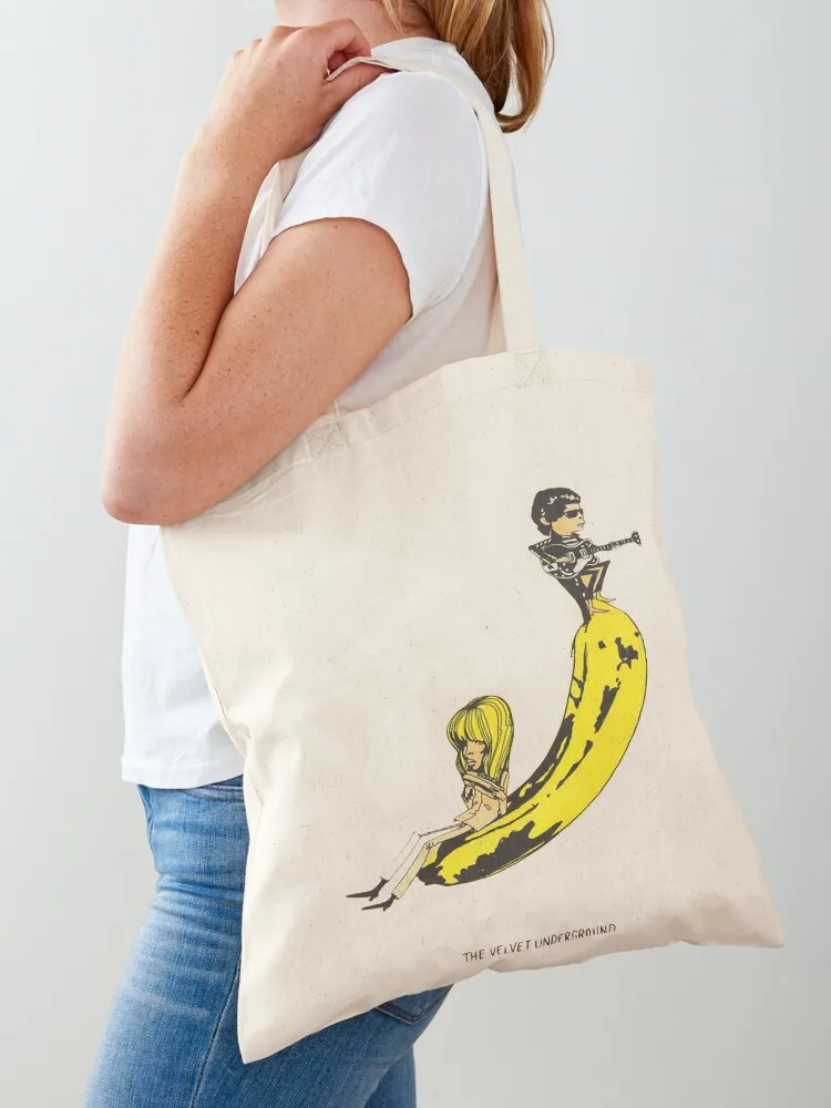 The Velvet underground with Nico on the guitar Tote Bag Cloth bags custom bags Canvas Tote Bag