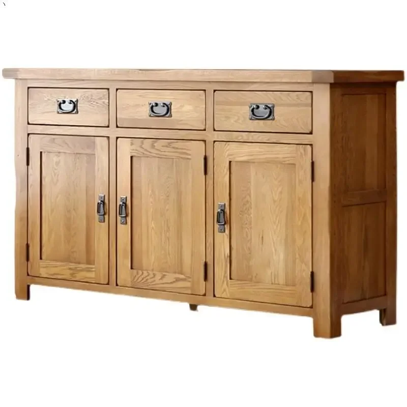 

Nordic oak all solid wood dining side cabinet cabinet porch table all solid wood furniture storage