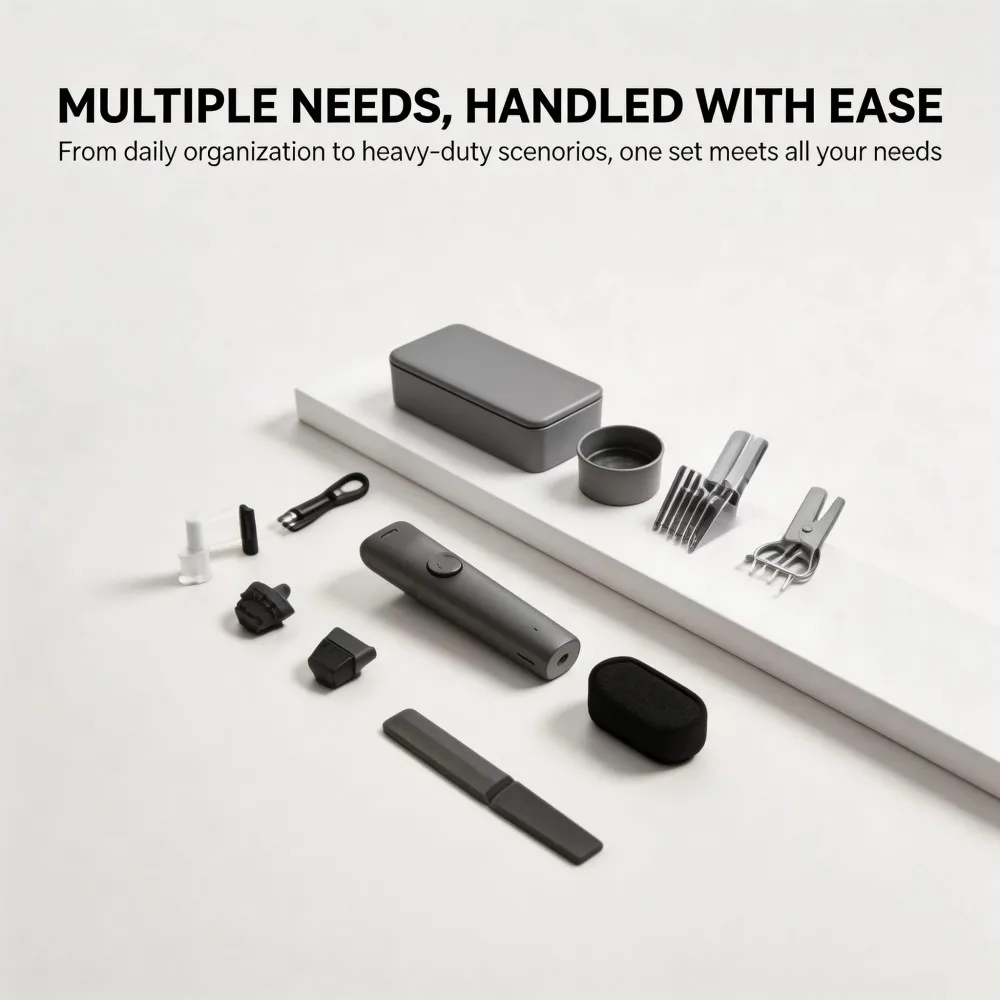 Original MIJIA Hair Clipper 2nd Kit Set Titanium Blade,Cordless Hair Trimmer USB-C IPX7 Waterproof LCD Professional Barber (CN)