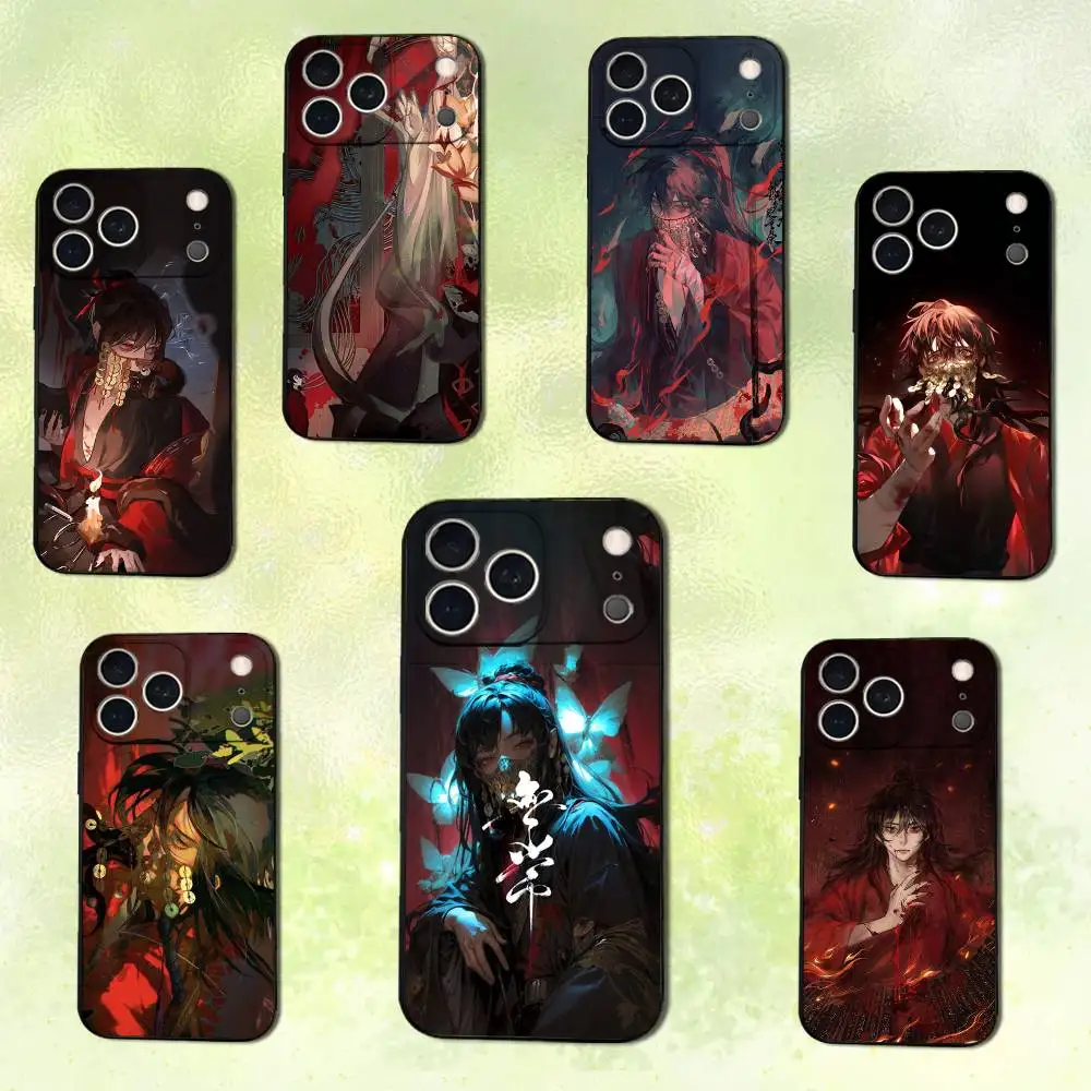 Funda de teléfono Bizarre Immortal-li-Huowang para iPhone 14,13,17,12,11,16,15,Plus,Pro Max,XS,X,XR,SE,Mini, funda negra de silicona suave