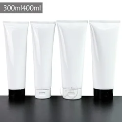 300/400ml Empty White Soft Tube For Hair Conditioner Hair Mask Shampoo Lotion Squeeze Hose Tube Cosmetic Container With Flip Cap