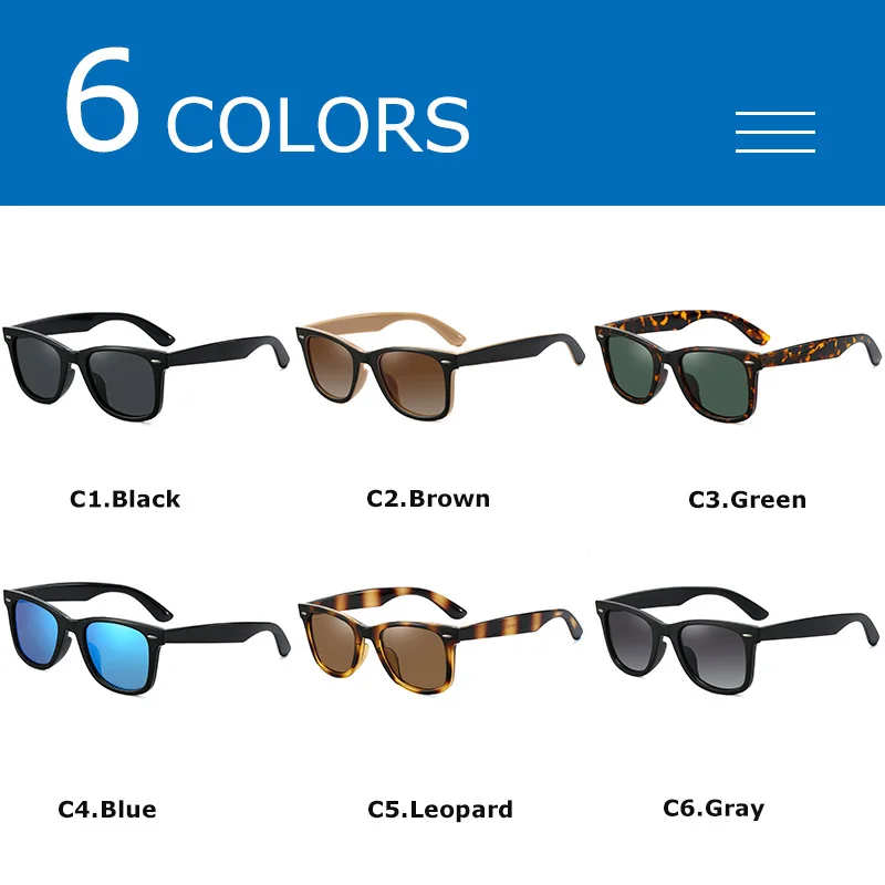 CRIXALIS Polarisierte Sonnenbrille für Damen, Sonnenbrille für Herren, 80er-Jahre-Retro-Stil, quadratisch, UV400 – Detail 4