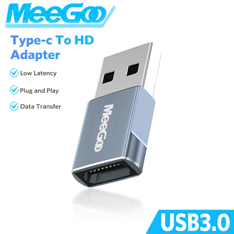 

MeeGoo Type C to USB OTG Adapter Connector 5Gbps High-Speed Data Transfer USB C 3.0 Male to USB A Female Converter for Macbook