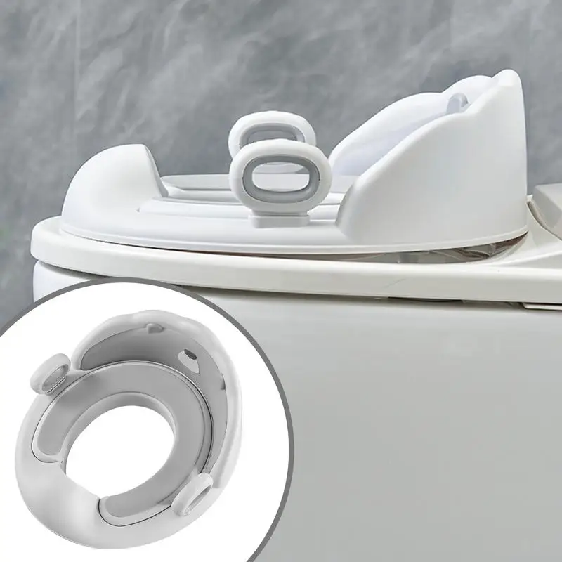 Kids Potty Seat For Toilet Potty Toilet Seat With Handles Non-Slip Safe Potty Seat With Urine Guard Toilet Trainer For Round &