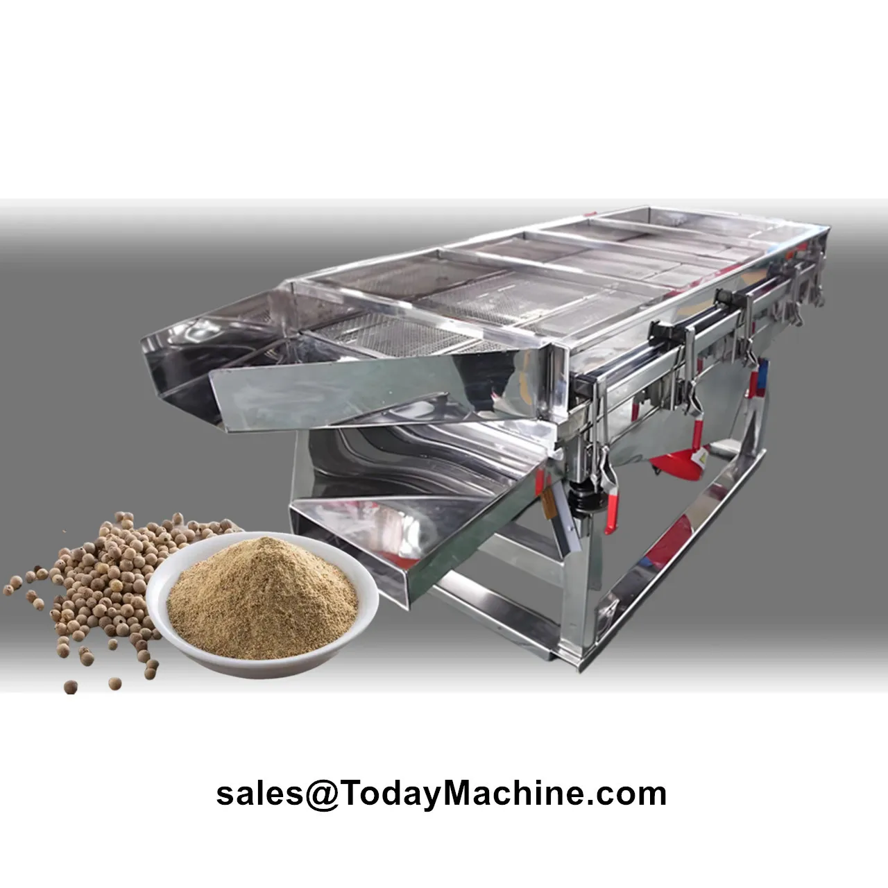 

Vibration Sifter Mung Bean Sieving Stainless Steel Linear Vibrating Screen