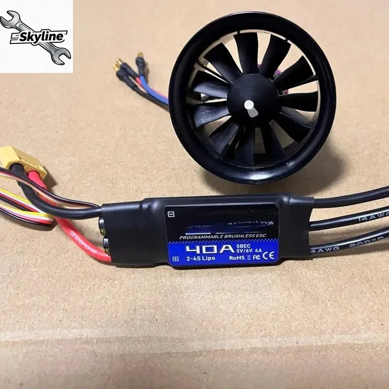 50mm 11 Blades 50 EDF Jet 3S 770g 4S  950g Thrust Power set for RC EDF Airplane Model Plane RC Jet Aircraft DIY Part