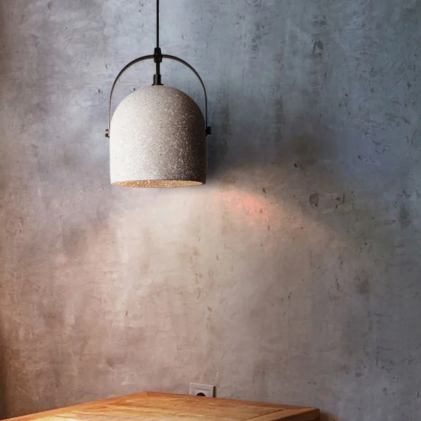 Scandinavische cement hanglamp Moderne eenvoudige creatieve Amerikaanse stijl landelijk beton terrazzo restaurant bar café hanglamp