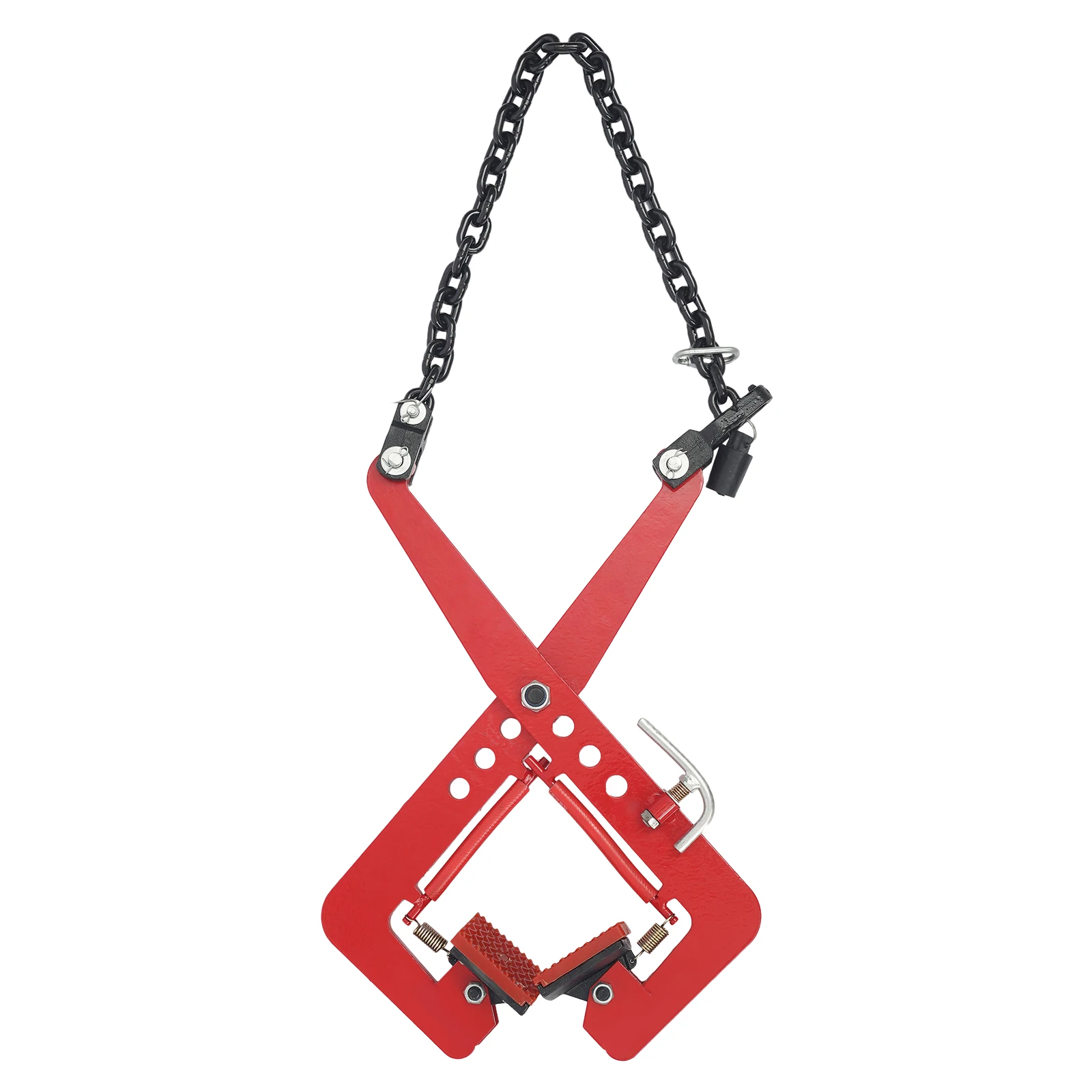 325kg Lifting Clamp for Stone, Scissor Design Adjustable 12-36cm Rubber Chuck, Alloy Steel Construction Material Handling Tool