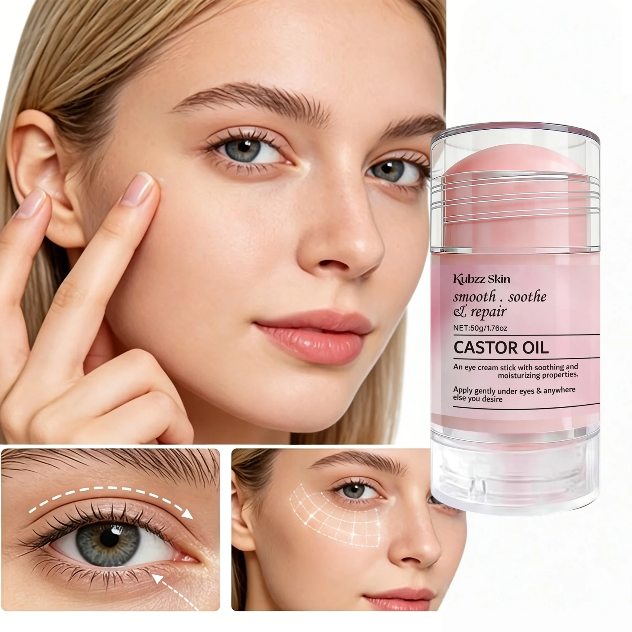 Collagen Cream Stick, Evens Out Skin Tone, Eliminates Dark Spots and Dullness - Non-Greasy, Suitable for Both Men and Women - Whitening and Moisturizing Cream, for Day and Night Use - 50Giaoyuandab