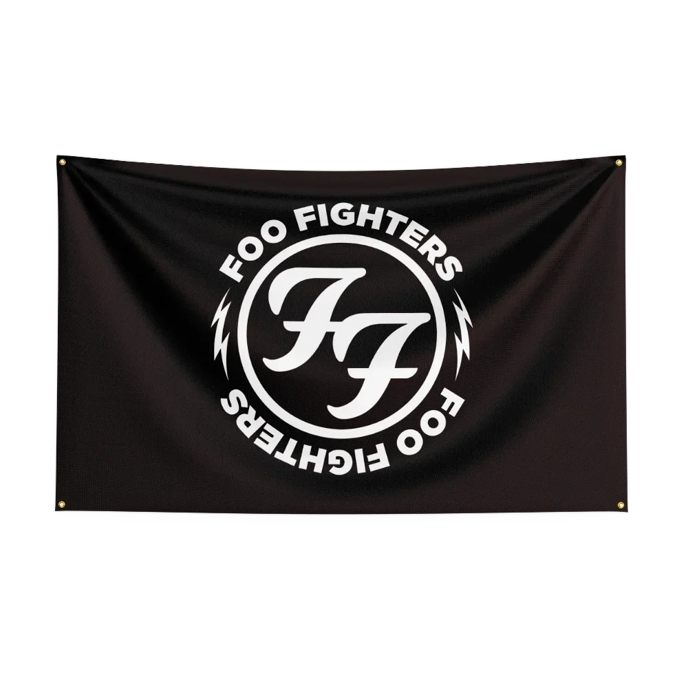 Music Band Flag for F-F-o-o F-F-ig-ht-er-s Fans Banner campaign gathering apartment porch Decor backdrop