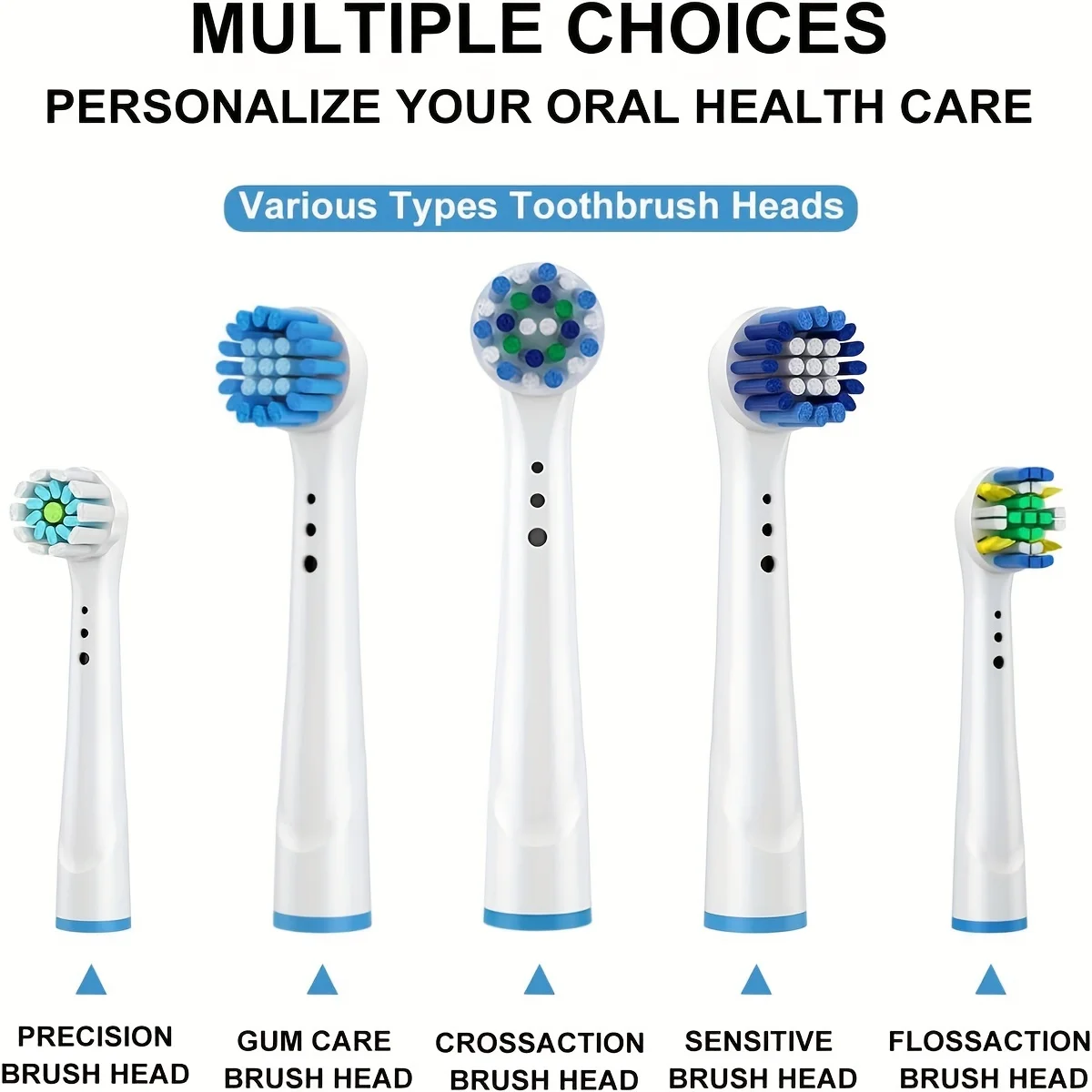 10Pcs Replacement Toothbrush Heads Compatible with Oral-B Braun Professional Electric Toothbrush Heads Brush Heads image 4