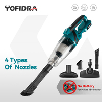 Yofidra 1500W Cordless Handheld Electric Vacuum Cleaner Rechargeable Cleaning Tool for Home Car Pet Hair for Makita 18V Battery