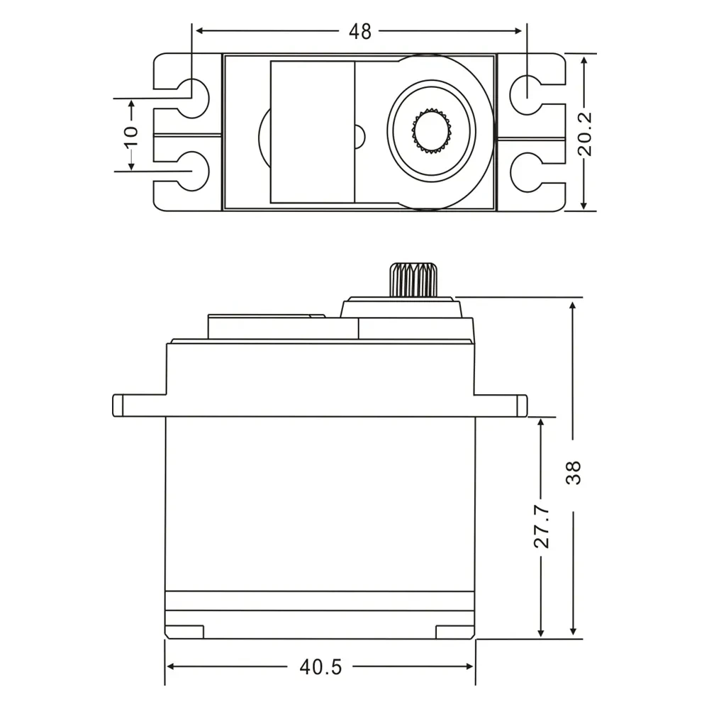 JX RC Servo PDI-4503HB PS-4503HB 4kg 45G 0.12Sec Plastic Gear Digital Standard Servo For RC Car/Boat/Drone/Helicopter Parts