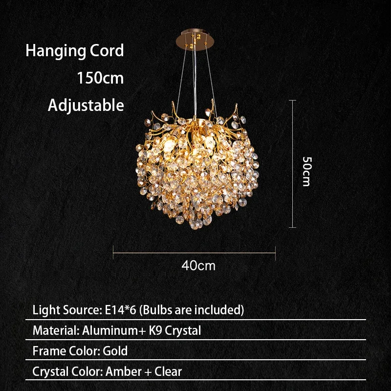 Moderne woonkamer LED kristallen gouden grote kroonluchter keuken lange hanglamp restaurant eiland hanglamp luster armatuur