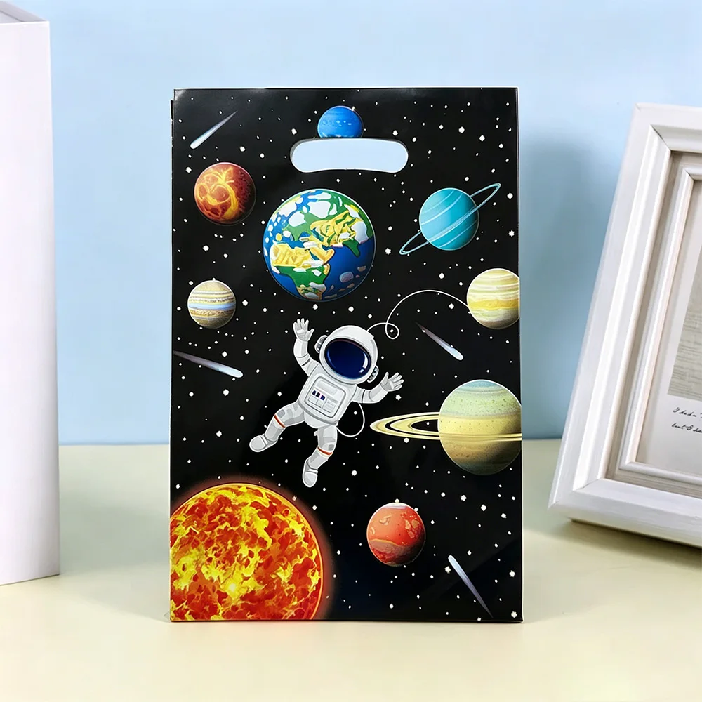 Geschenktüten mit Weltraum-Astronauten- und Planetenmotiv, Süßigkeitentüten, Gastgeschenke für Weltraum-Geburtstage, Dekoartikel für Weltraum-Geburtstagsfeiern – Detail 6