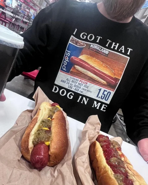 Style Short Sleeve I Got That Dog in Me Costco Graphic T Shirt Funny Kirkland Hot Dog Meme Tee Shirt Men Women's Vintage T-shirt