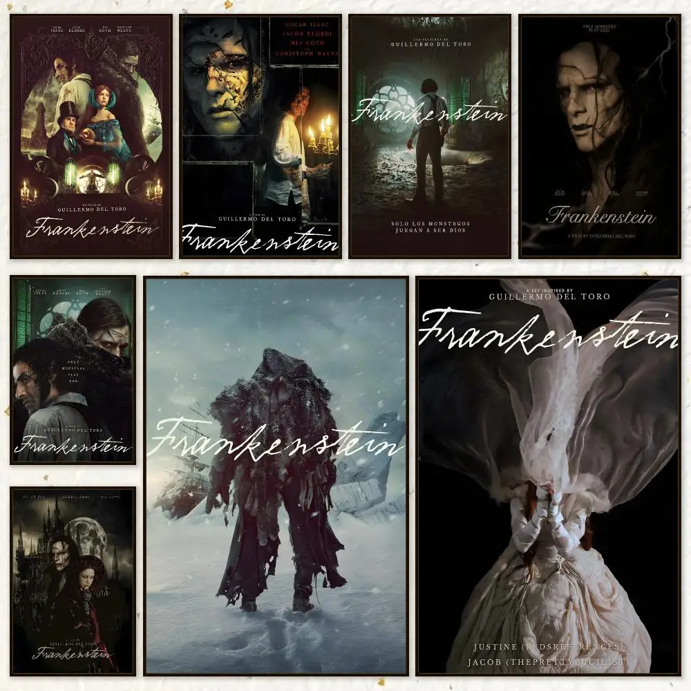 Movie Drama Frankenstein Poster HD Waterproof Wall Art Posters Self Adhesive Bedroom Living Room Home Decor Gift