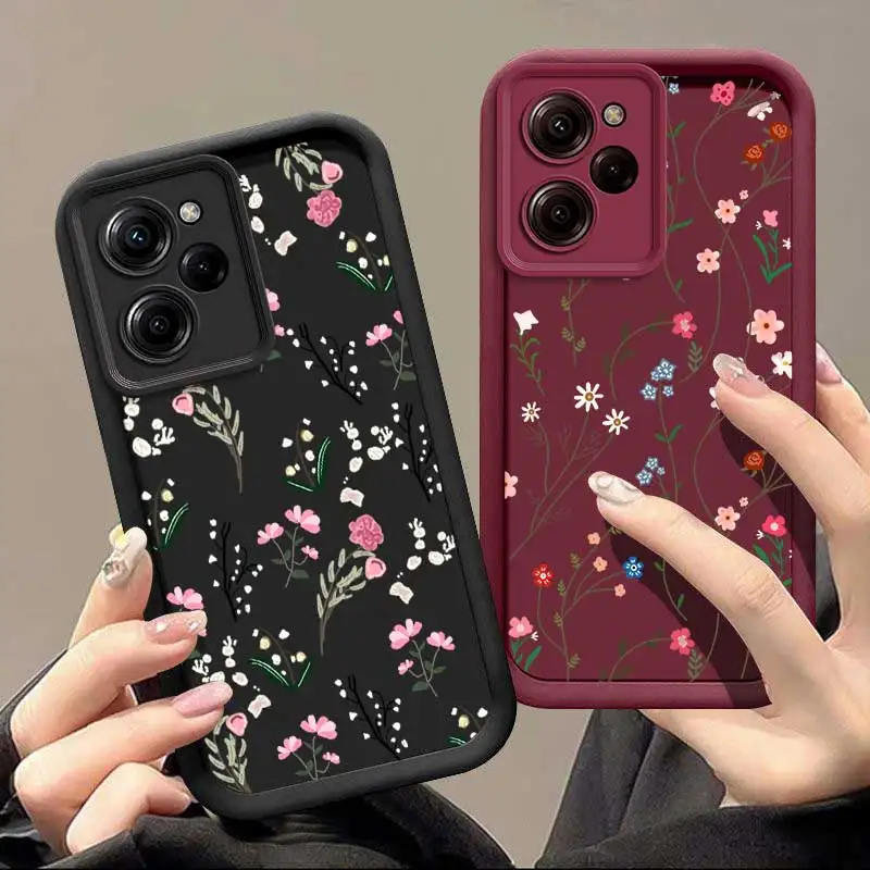 X5Pro Whispers Among Flowers Sky Eye Ladder Phone Case For Xiaomi Poco C65 C61 C55 C51 C50 M6Pro X6Pro F5 X4GT F4 M3 X3 F3 M2