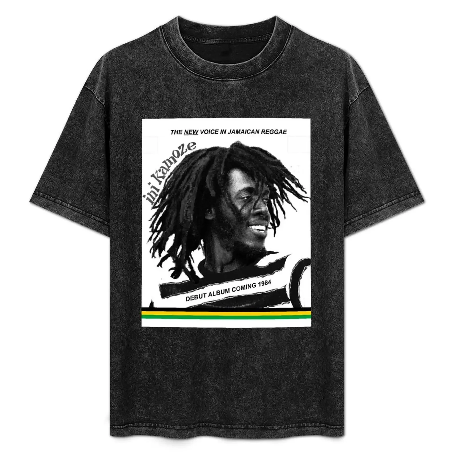 

Ini Kamoze - Vintage 1984 Promo T-Shirt Casual Fashion Print Tee Top