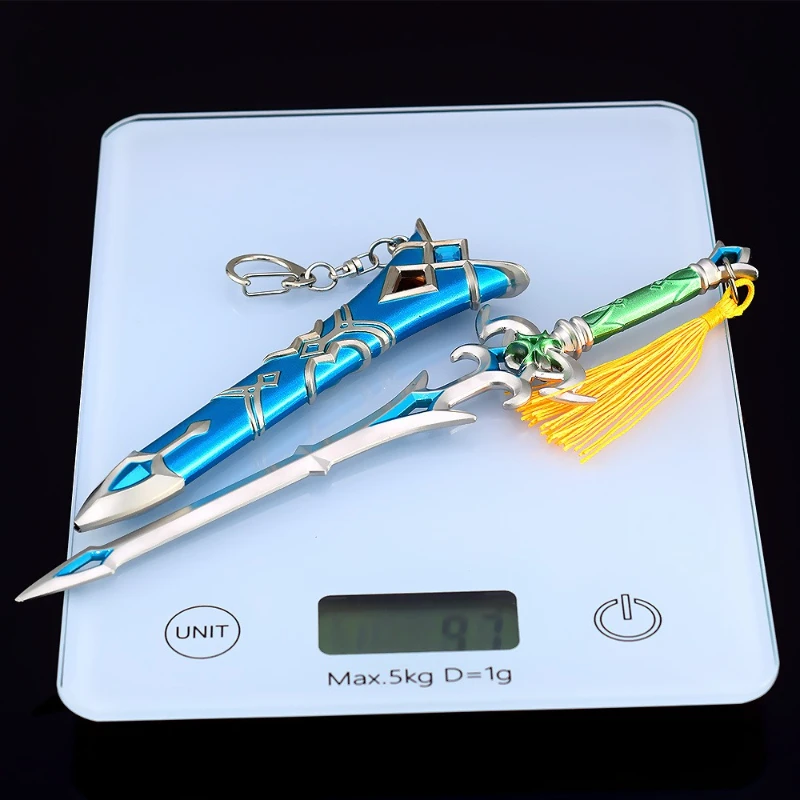 22cm/8.66in Goddess Sword Keychain With Scabbard Tears of The Kingdom Weapon Game Peripheralas Cosplay Sword Props Metal Crafts