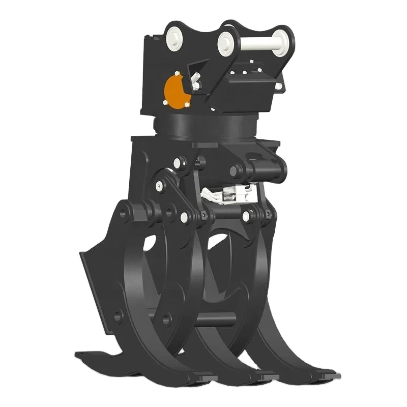 Log Grapple With Rotation Function, Excavator Attachment Factory Supply