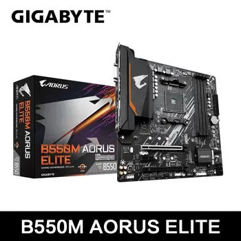 GIGABYTE New B550M AORUS ELITE Motherboard Micro-ATX Socket For AM4 Ryzen 5000 4000 3000 Series CPU Dual Channel DDR4 SATA3 M.2