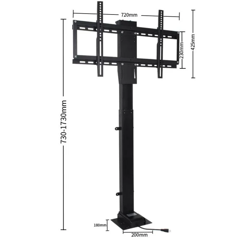 LCD TV electric remote control adjustable telescopic cabinet hidden stand universal 32 40 55 65 75 inches
