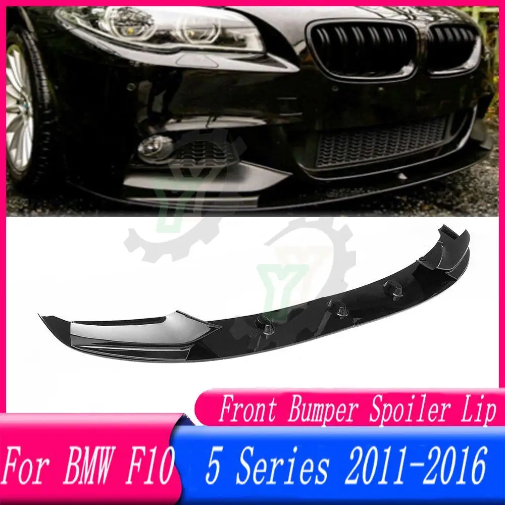 

Car Front Bumper Lip Splitters Body Kit Aprons Cover Guard Trim For BMW F10 5 Series 535i 528i M Sport 2011 2012 2013 2014 15 16