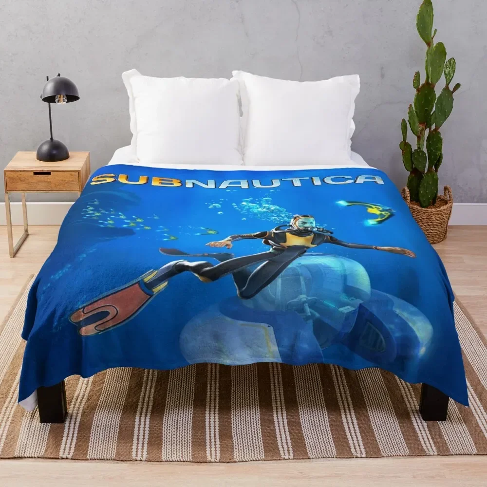 

Subnautica 2 Throw Blanket Decoratives Luxury decorative halloween Blankets For Baby Blankets