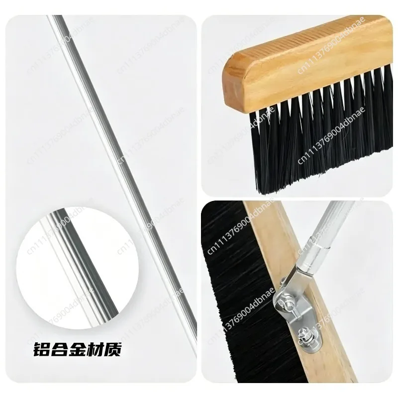 Concrete Finished Brooms with High Quality Handles Bridge Deck Pavement Carving Anti-skid Brushes