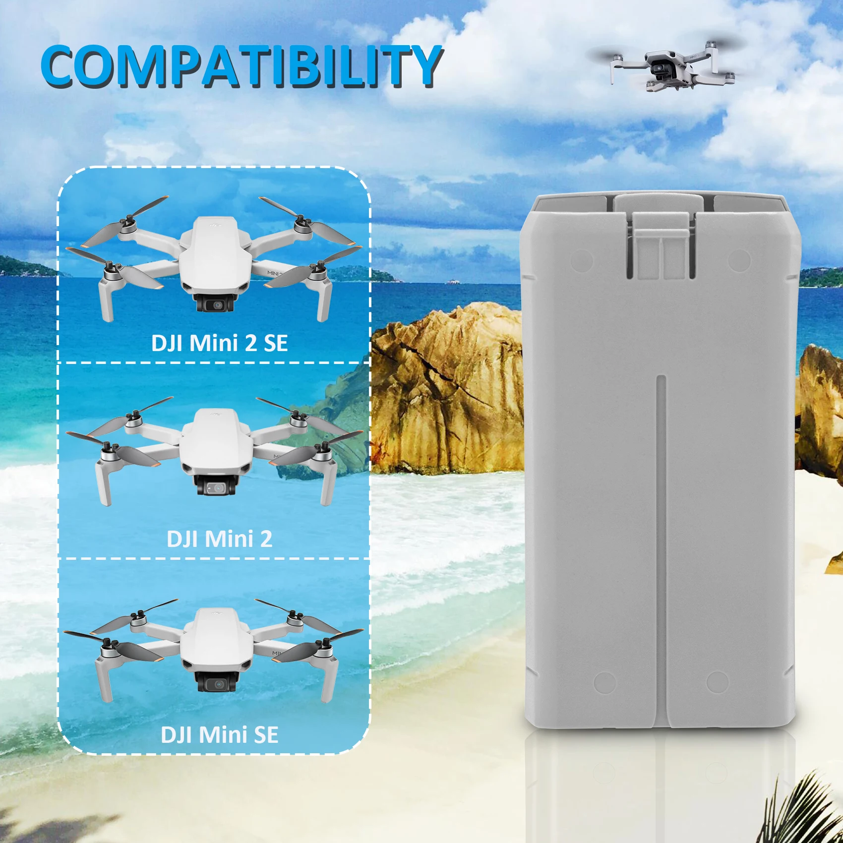 For  mini 2  Battery Intelligent Butler Flight Accessories 2400mah For Mini 2 Mini SE Batteries Charger