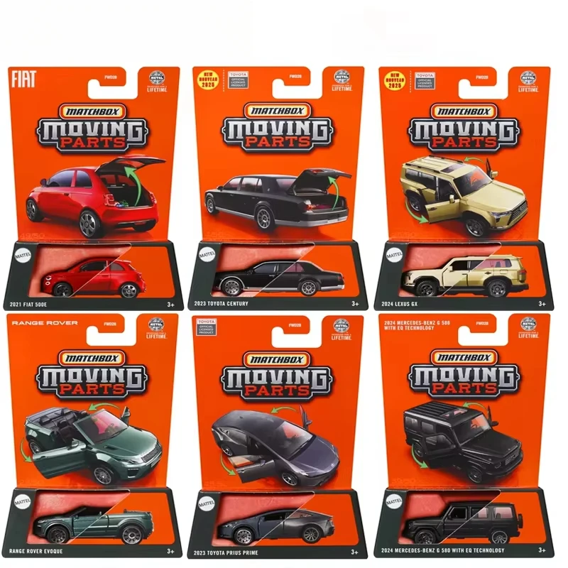 

Original Mattel Matchbox Car Moving Parts 1/64 Diecast Toys for Boys Toyota Century Ford Maverick Opel Mokka Range Rover Evoque