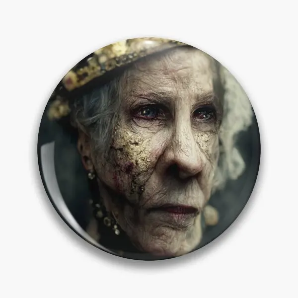 Decaying Zombie Queen  Soft Button Pin Lapel Pin Decor Cartoon Gift Badge Funny Hat Jewelry Lover Creative Cute Brooch Women