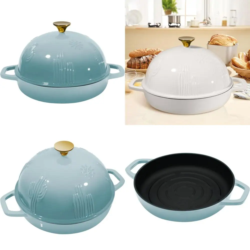 

Enameled Cast Iron Sourdough Bread Oven with Dome Lid, 5-Quart Capacity