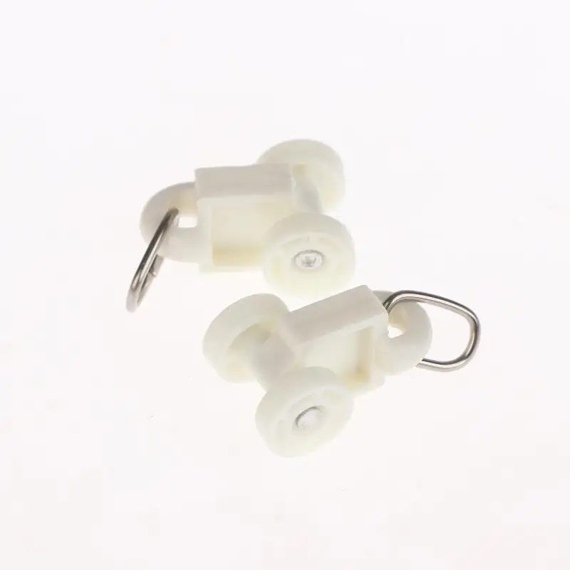* 50Pcs Electric Curtain Rails Runners Hooks Thickened Curtain Track Curtain Rail Hook General Pulley Smart Curtain Accessories