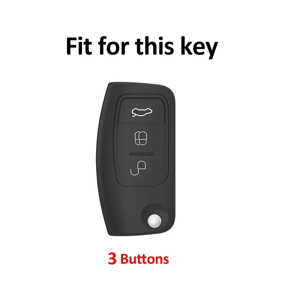 Keyless Car Key Case Cover Shell Fob Protector for Ford Fiesta Focus 2 Eco Sport Galaxy Ecosport Kuga Escape Falcon B-Max C-Max