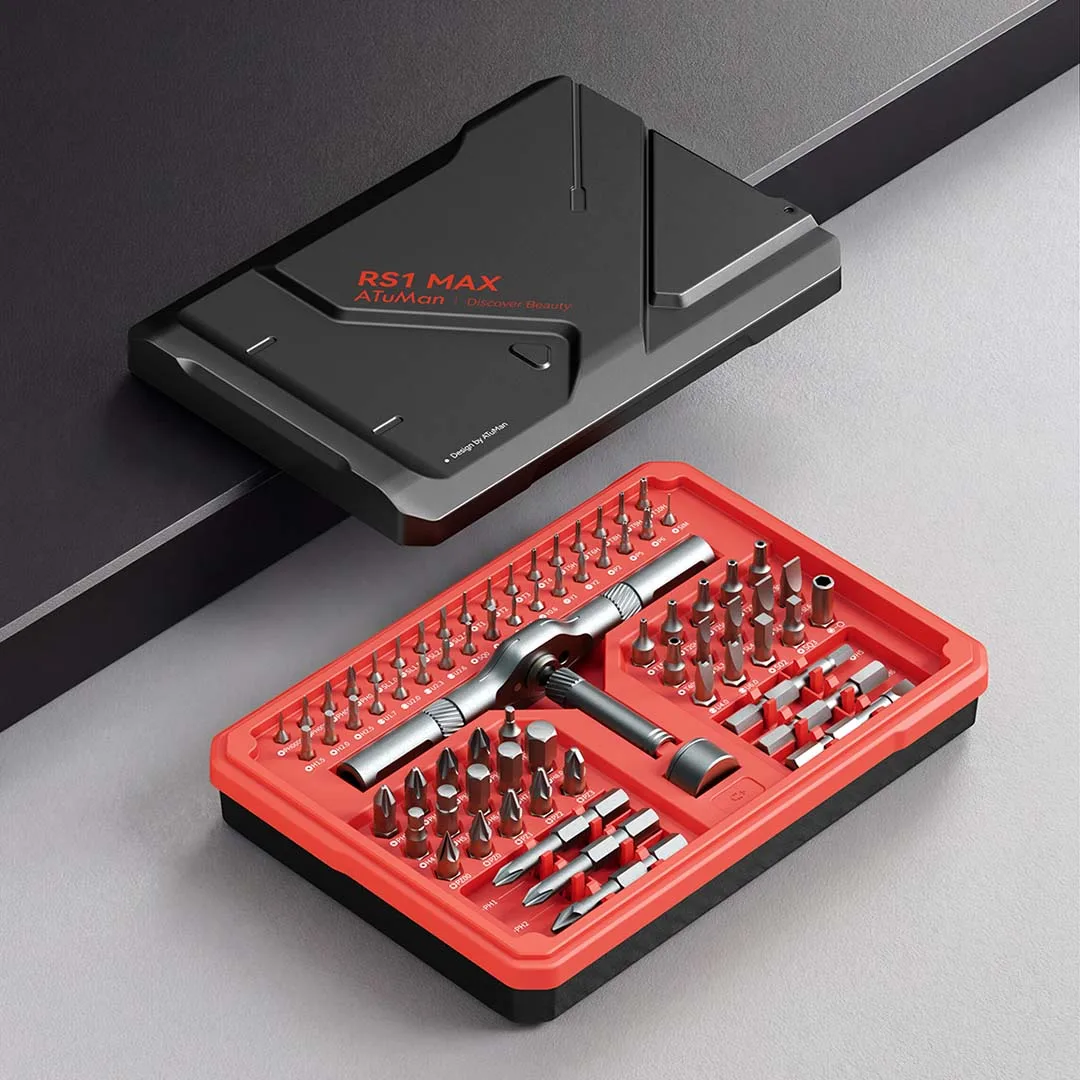 Duka AtumanRatchet Screwdriver Set, High‑Hardness Reversible Screwdriver Bits, Multi‑Purpose Household Repair Tool for Computers
