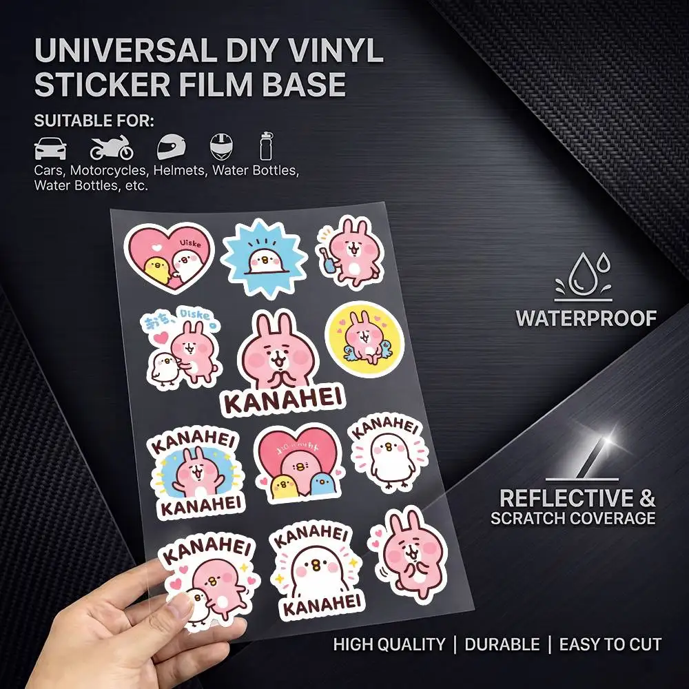 K-KANAHEI-I Waterproof Reflective Scratch Cover Sticker Universal Decor Decal For Car Motorcycle Helmet Refrigerator