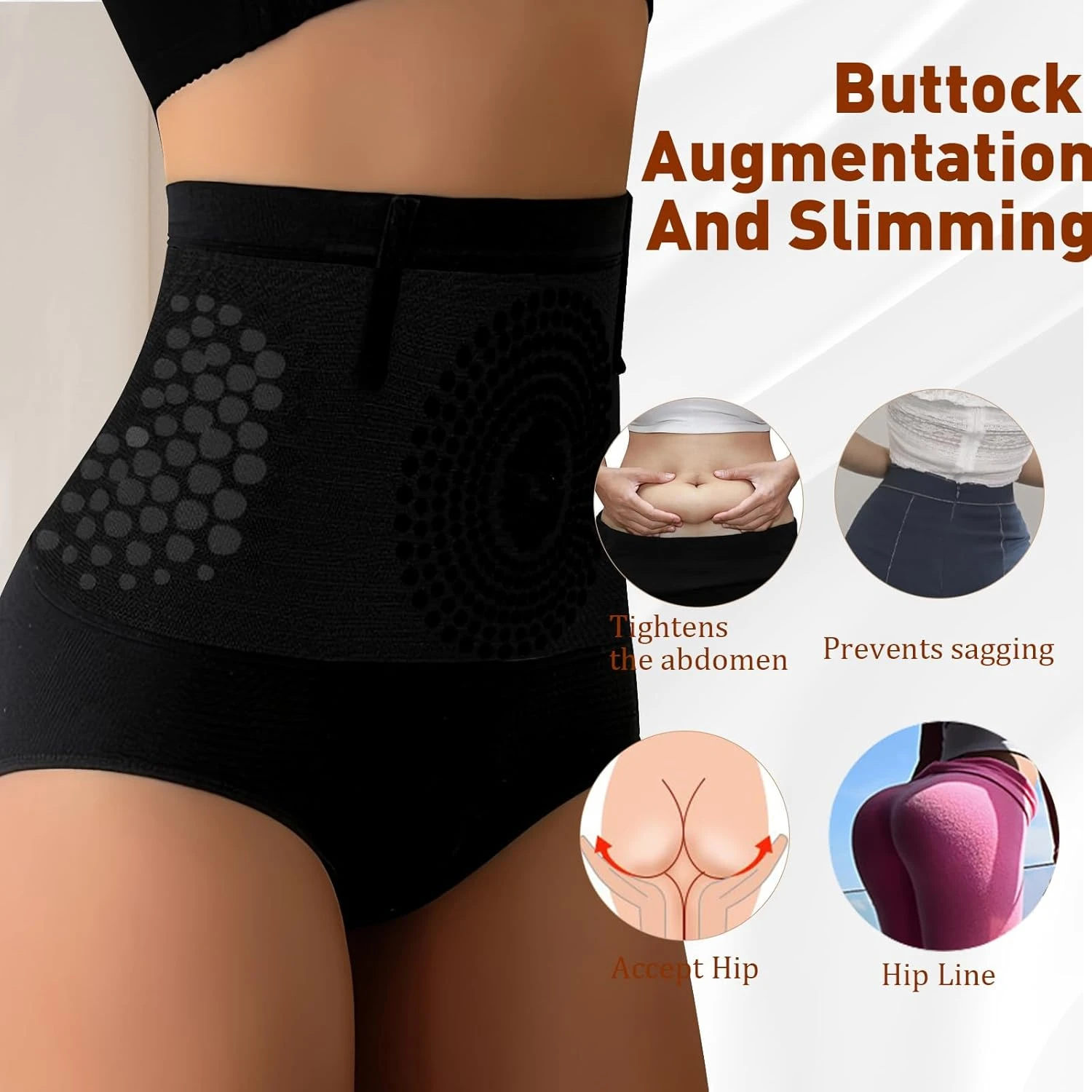 Tummy Control Shapewear Panty for Women's High Waisted Belly Control Yoga Panties Booty Lifting Briefs for Postpartum Recovery