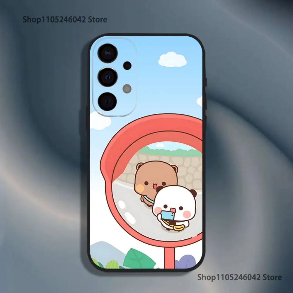 Bonito BuBu DuDu Capa Preta Capa de Telefone Para Samsung S25, S24, S21, S22, S23, S30, Ultra, S20, Plus, Fe, Lite, 5G