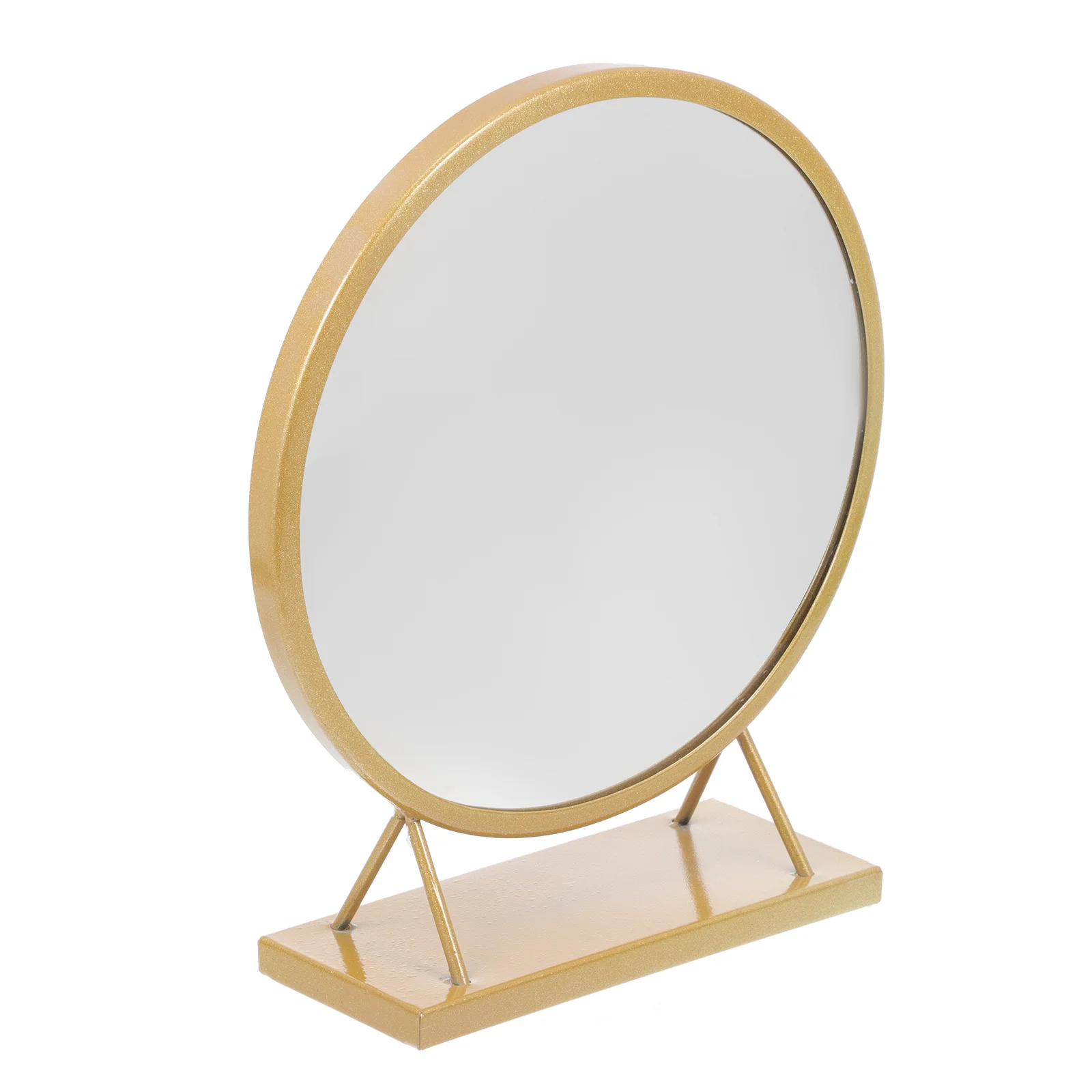 Espelho de maquiagem redondo decorativo espelho de mesa reflexão clara de alta definição ideal para mesa de vaidade