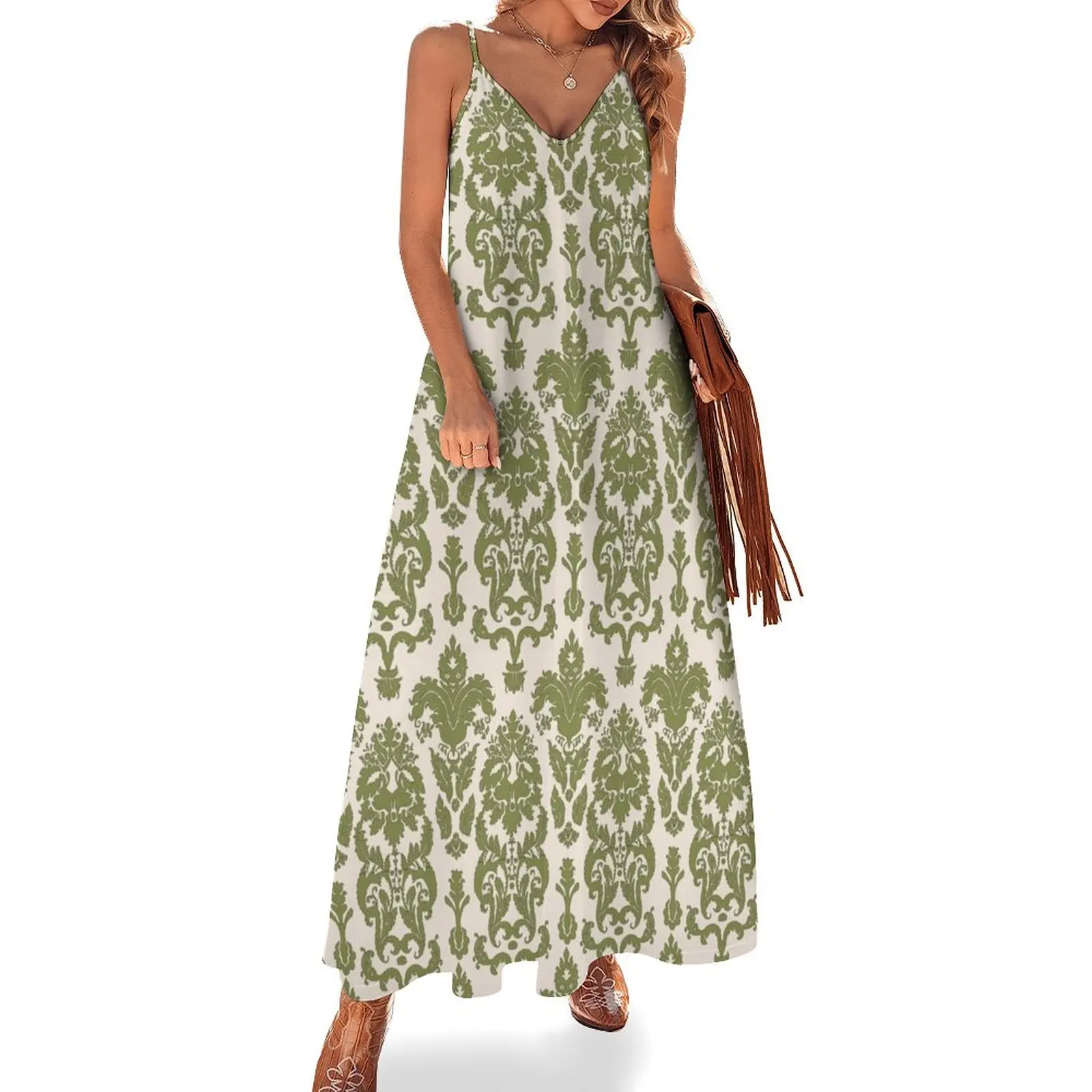 The Sound of Music The Von Trapp Curtain Drapes Pattern Design Sleeveless Long Dress women's clothing trend 2025 Dress