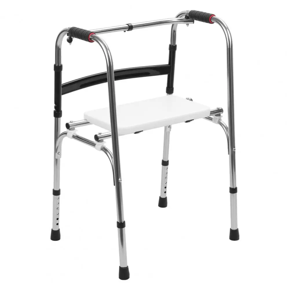 

Senior , Height Adjustable Stair , Standard Walker with Detachable Seat Support to 330lbs