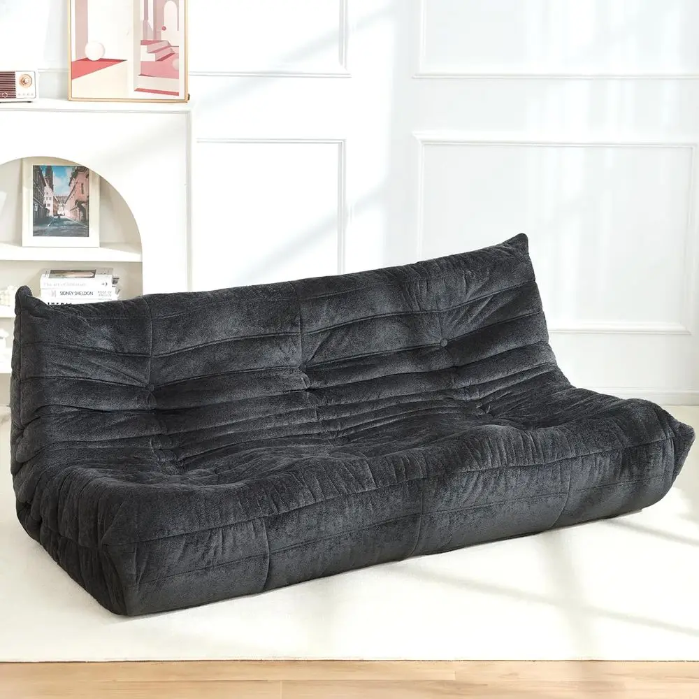 

Giant Bean Bag Chairs for Adults, Memory Foam BeanBag Fireside Chair Bean Bag, Lazy Floor Sofa with High-Rebound Foam, Sofa Couc
