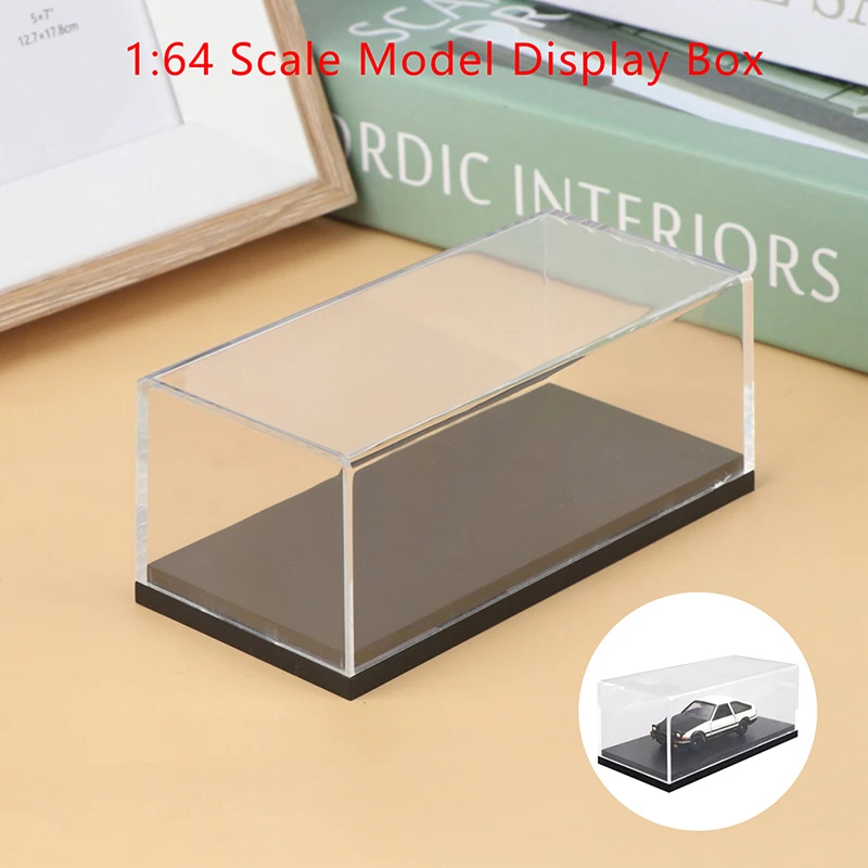 1PCS 1:64 Car Model Display Box Transparent Protective Case Acrylic Dust Hard Cover Storage Holder