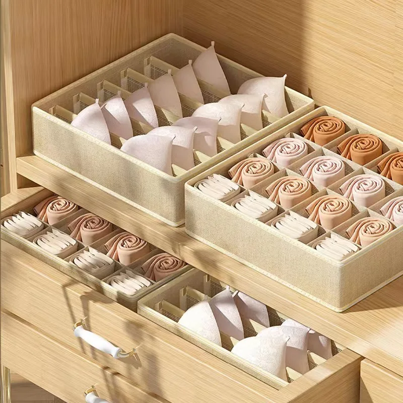 Underwear Organizer Cabinet Drawer Separator Box Organizer Socks Bra Belt Panties Storage Box Wardrobe Clothes Storage Organizer