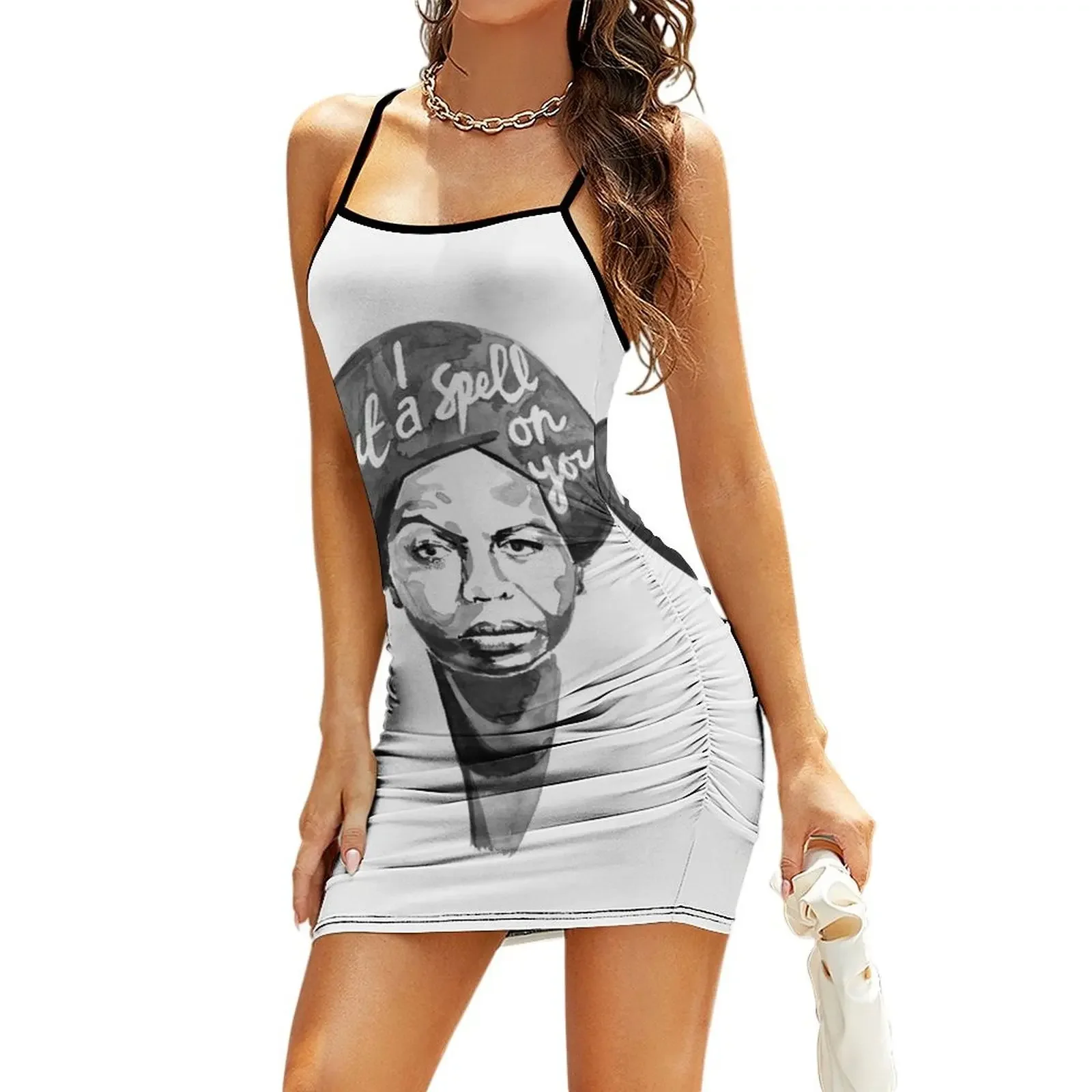 Nina Simone - I Put A Spell On You Sling Dress evening dresses ladies festival outfit women dress Dress