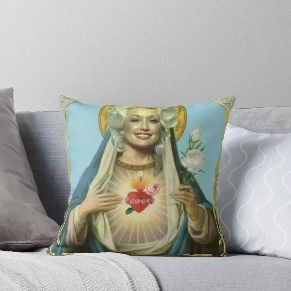 

beautiful saint dolly grils Throw Pillow Cushion Cover Set Marble Cushion Cover Decorative Cushions New year pillow
