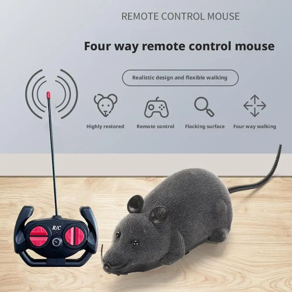 Robot Mouse Rat Funny Cat Toy with Remote Control Multicolor Mouse Wireless Controlled Rat Electric Interactive Pet Supplies